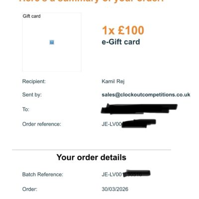 £100 Just Eat Voucher