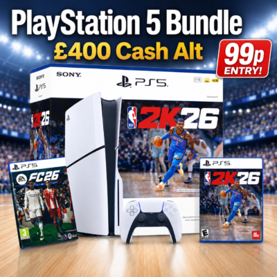 PlayStation 5 Gaming Bundle  or  £400 Cash Alt