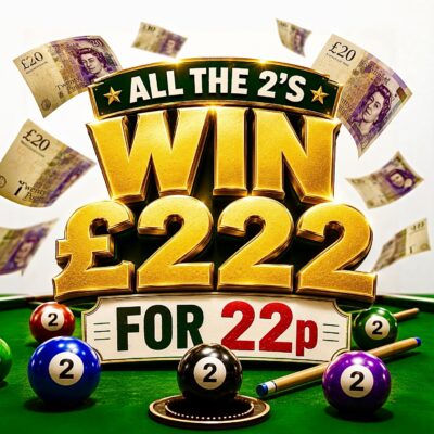 ALL THE TWO'S  WIN £222