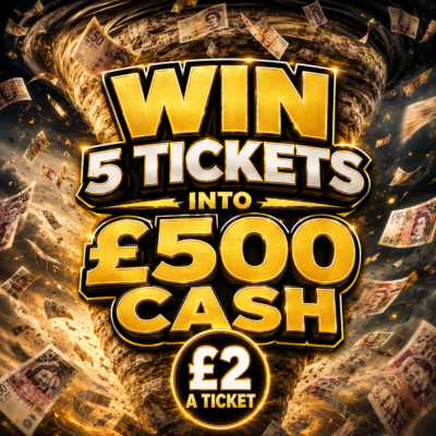 Boost Your Chances – Win 5 Entries Into Our £500 Draw