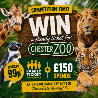 Chester Zoo Tickets + £150 Spends OR £250 Cash Alt