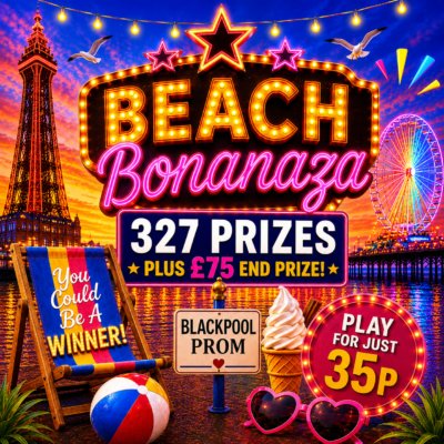 Beach Bonanza - £1,100 Prize Pool - 328 Winners