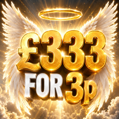 Win £333 for 3p